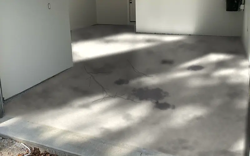 Visualisierung: Garagenboden vor der Beschichtung